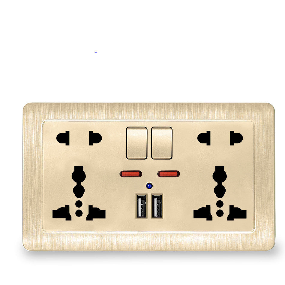 Socket panel with switch