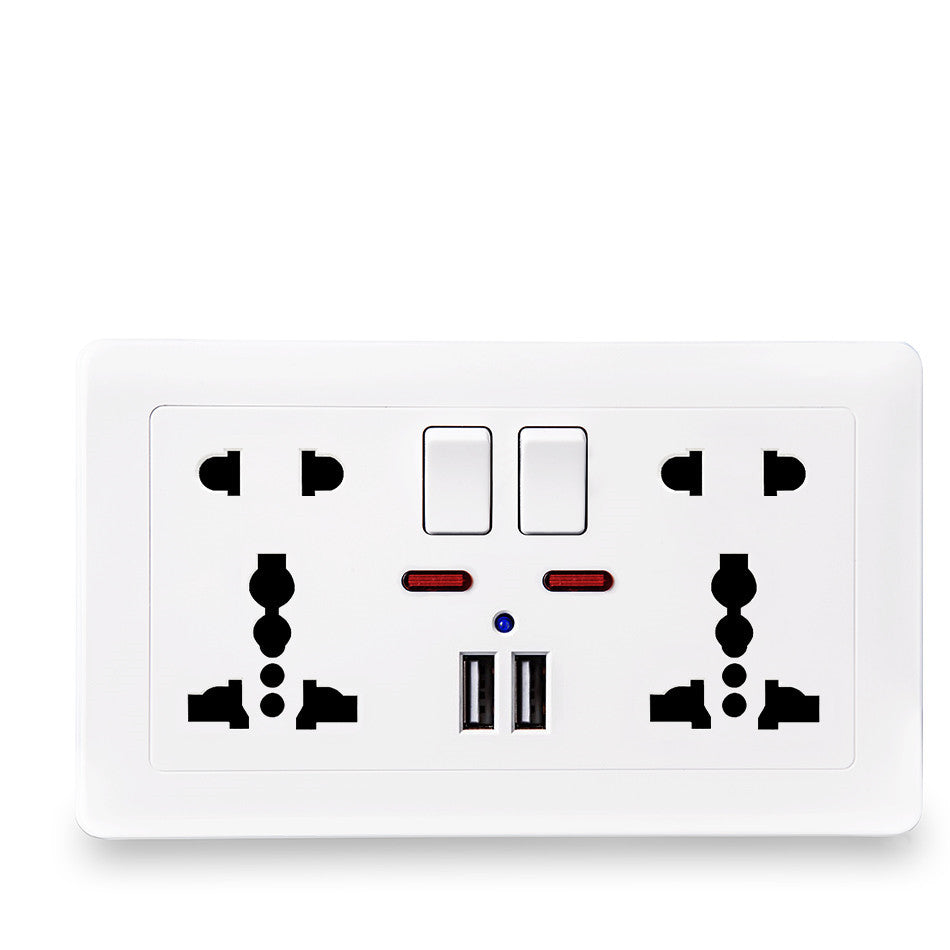 Socket panel with switch