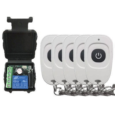 Wireless Remote Control Switch Door Opener 5 Transmitters with receiver for door control lock system